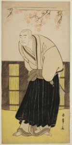 Skuespilleren Otani Hiroji III som munken Izayoibo i stykket Keisei Katabira ga Tsuji, fremført på Ichimura Theatre i den syvende måneden, 1783 av Katsukawa Shunsho