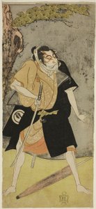 Skuespilleren Sawamura Sojuro II som en fredløs av Katsukawa Shunsho