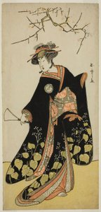 The Play Shitenno Tonoi no Kisewata (?), fremført på Nakamura Theatre (?) i den ellevte måneden, (?) av Katsukawa Shunsho