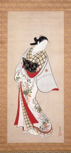 Portrait Of Takao (blekk og farge på papir) av Katsunobu Kondo
