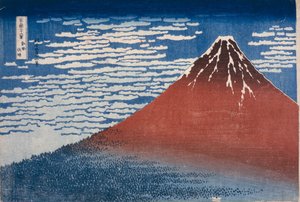 Fin vind, klar morgen av Katsushika Hokusai