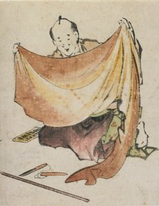 A Cloth Merchant, sent på 1700-tallet - begynnelsen av 1800-tallet. av Katsushika Hokusai