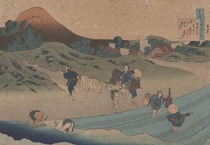 Etter 'Dikt av Jito Tenno' fra Hundre dikt forklart av sykepleieren av Katsushika Hokusai