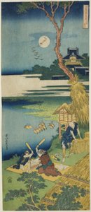 Ariwara no Narihira, fra serien A True Mirror of Chinese and Japanese Poems av Katsushika Hokusai