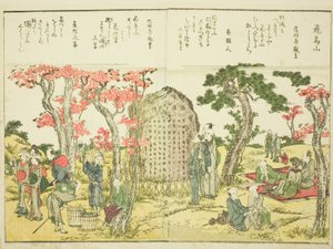 Asuka Hill (Asukayama), fra vol. 1 av den illustrerte boken "Fine Views of the Eastern Capital at a Glance (Toto shokei ichiran)" av Katsushika Hokusai