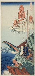 Bai Juyi (japansk: Hakurakuten), fra serien "A True Mirror of Japanese and Chinese Poems (Shiika shashin kyo)" av Katsushika Hokusai