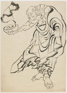 Buddhistisk figur, sent på 1700-tallet - begynnelsen av 1800-tallet. av Katsushika Hokusai