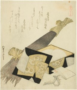 Burdock Root (Kurama gobo), fra serien "A Selection of Horses (Uma-zukushi)" av Katsushika Hokusai