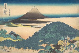 Cushion Pine at Aoyama Aoyama enza no matsu, fra serien Thirty-six Views of ..., ca. 1830-32. av Katsushika Hokusai