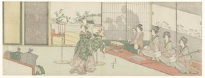 Danseforestilling av Katsushika Hokusai