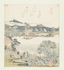 Hestebindesteinen Komatomeishi (tittel på objekt) En serie med hester (serietittel) Umazukushi (serietittel på objekt) av Katsushika Hokusai