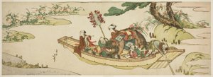 Ferje av Katsushika Hokusai