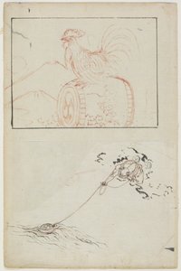 tordenguden og trommen hans av Katsushika Hokusai