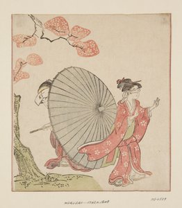 Gjem og søk (treblokktrykk i farger) av Katsushika Hokusai