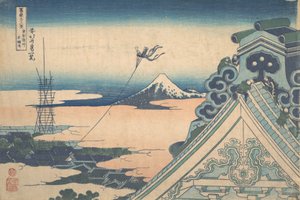Honganji på Asakusa i Edo Toto Asakusa Honganji, fra serien Thirty-six View..., ca. 1830-32. av Katsushika Hokusai