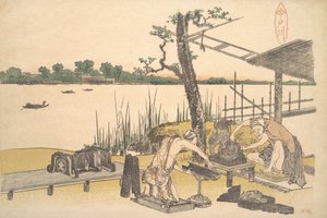 Et annet vindu, ikke sant? 1801-4. av Katsushika Hokusai