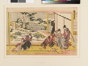 Kanadehon Chūshingura Act IX av Katsushika Hokusai