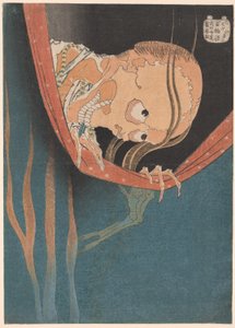 Kohada Koheiji, fra serien "Ridge minutes d re d G assistant tes (Hundred stories)" av Katsushika Hokusai