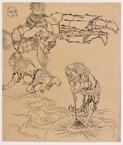 Legendariske vesener, slutten av 1700-begynnelsen av 1800-tallet. av Katsushika Hokusai
