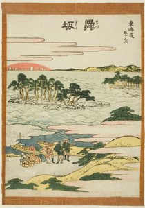 Maisaka, fra serien "Fifty-three Stations of the Tokaido (Tokaido gojusan tsugi)" av Katsushika Hokusai
