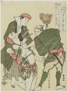 Ondsinnet prest, ca. 1790 av Katsushika Hokusai