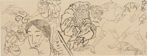 Diverse studier, slutten av 1700-begynnelsen av 1800-tallet. av Katsushika Hokusai