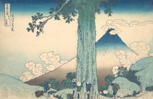 Mishima Pass i Kai-provinsen Koshu Mishima goe, fra serien Thirty-six Views ..., ca. 1830-32. av Katsushika Hokusai