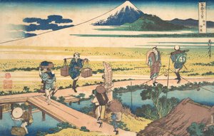 Nakahara i Sagami-provinsen Soshu Nakahara, fra serien Thirty-six Views of M..., ca. 1830-32. av Katsushika Hokusai