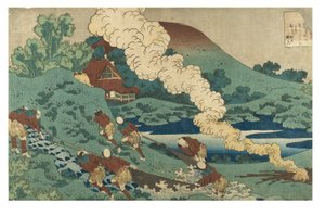 Nr. 3 Fiskere som drar garn om natten, Edo-perioden, ca. 1835–36 (tresnitt på papir) av Katsushika Hokusai