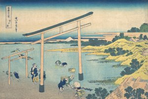 Noboto Bay Noboto no ura, fra serien Thirty-six Views of Fuji Fugaku ..., ca. 1830-32. av Katsushika Hokusai