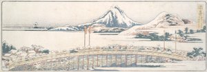 Okazaki, fra serien Fifty-three Posts of Spring Pleasures av Katsushika Hokusai