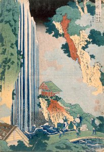 Ona water r sound te grunnleggende åpning, 1827. av Katsushika Hokusai