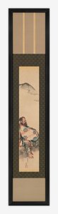 Poet Semimaru with His Lute in a Bag, Edo-periode, 1839. av Katsushika Hokusai