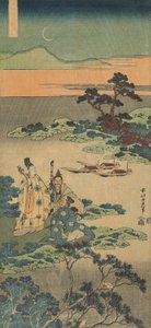 Trykk fra serien "A True Mirror of Chinese and Japanese Poems av Katsushika Hokusai