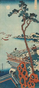 Trykk fra serien "A True Mirror of Chinese and Japanese Poems av Katsushika Hokusai