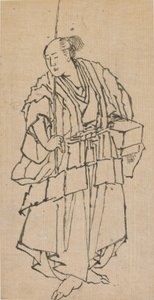 Stående figur av en mann, sent på 1700-tallet - begynnelsen av 1800-tallet. av Katsushika Hokusai