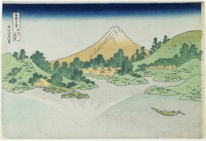 Overflaten av vannet ved Misaka i Ko_shu_-provinsen, 1831-1834 av Katsushika Hokusai
