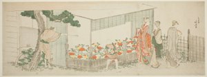 Peonshowet av Katsushika Hokusai