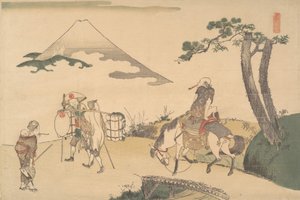 Toppen av Fuji-fjellet, ca. 1800. av Katsushika Hokusai