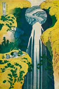 Fossen til Amida bak Kiso Road, c1832. 1925 av Katsushika Hokusai