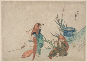 To Shōjō av Katsushika Hokusai