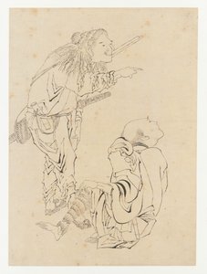 To jegere, Edo-perioden, 1800-tallet. av Katsushika Hokusai