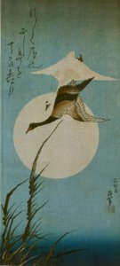 To villgjess av Katsushika Hokusai