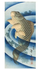 Karpe av Katsushika II (fl.1820-50) Taito