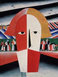 Head of a Peasant, ca. 1930 (olje på kryssfiner)