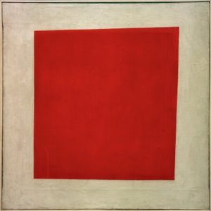 Røde plass, 1915 av Kazimir Severinovich Malevich
