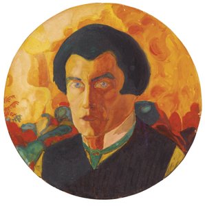 Selvportrett, 1908-1910 av Kazimir Severinovich Malevich