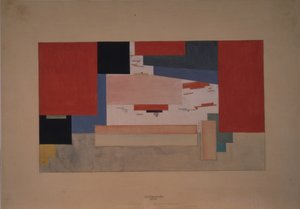 Suprematisme. Skisse til en teatergardin av Kazimir Severinovich Malevich