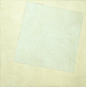 Suprematistisk komposisjon. Hvitt på hvitt, 1918 av Kazimir Severinovich Malevich