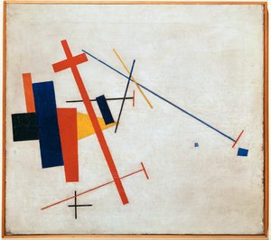 Suprematistisk komposisjon (olje på lerret) av Kazimir Severinovich Malevich